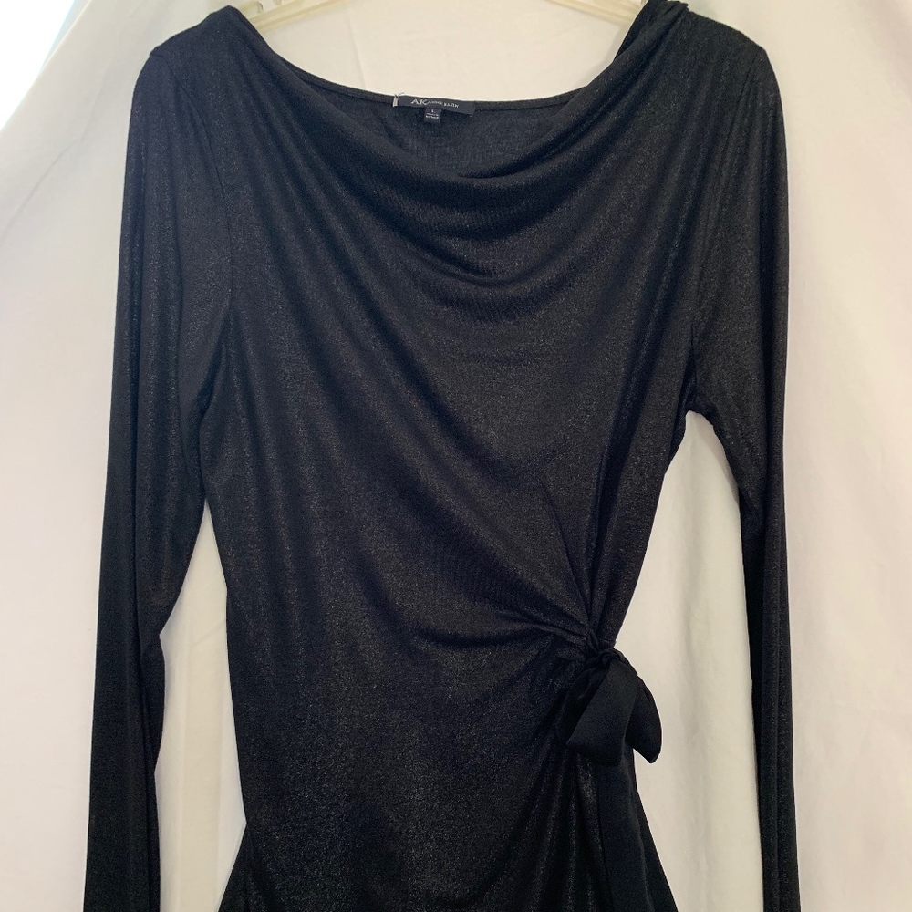 Anne Klein LS Black Top